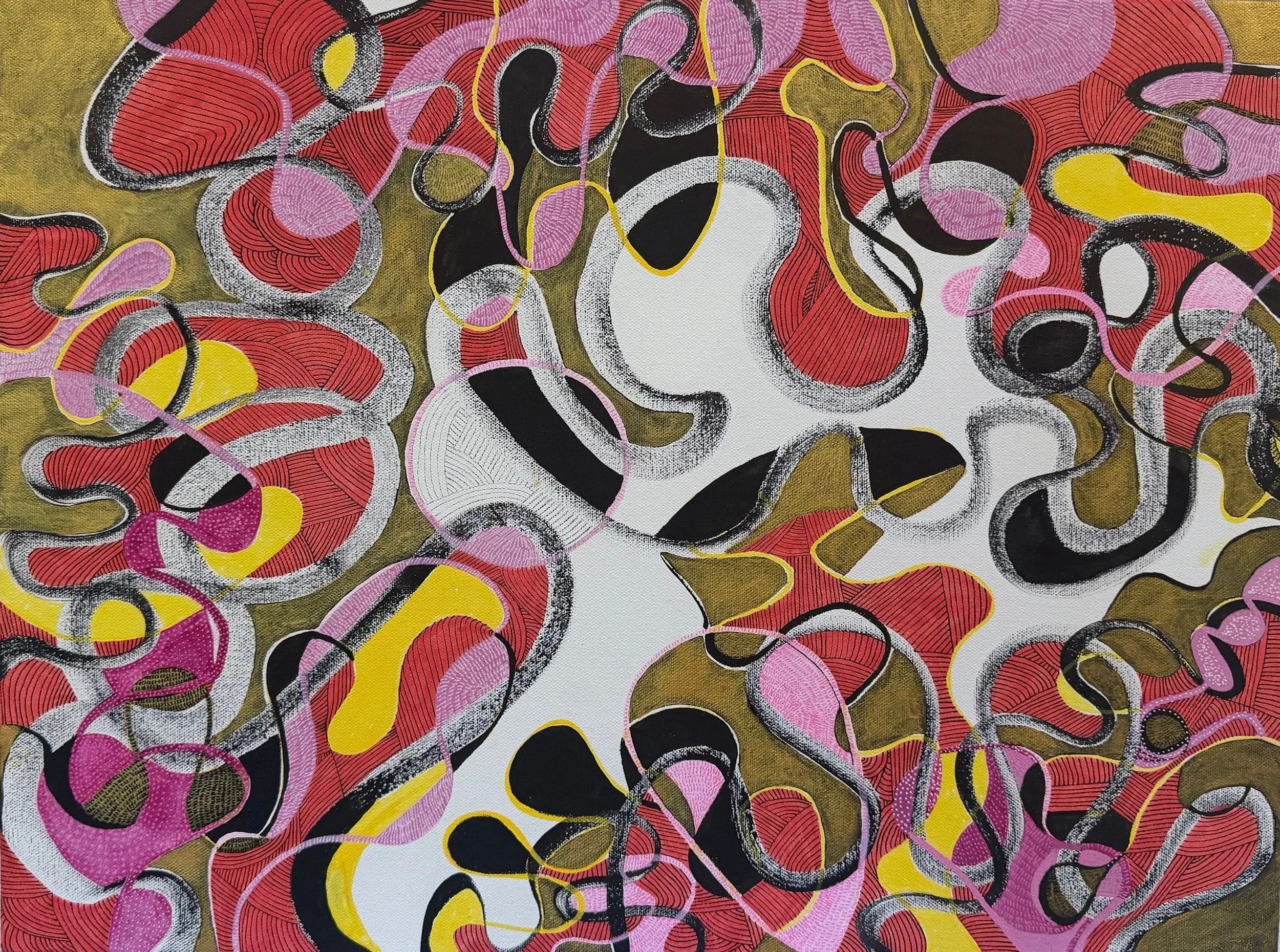 “When Estrangement becomes Reconciliation”,  24” x 18” Acrylic on Canvas, 2026 