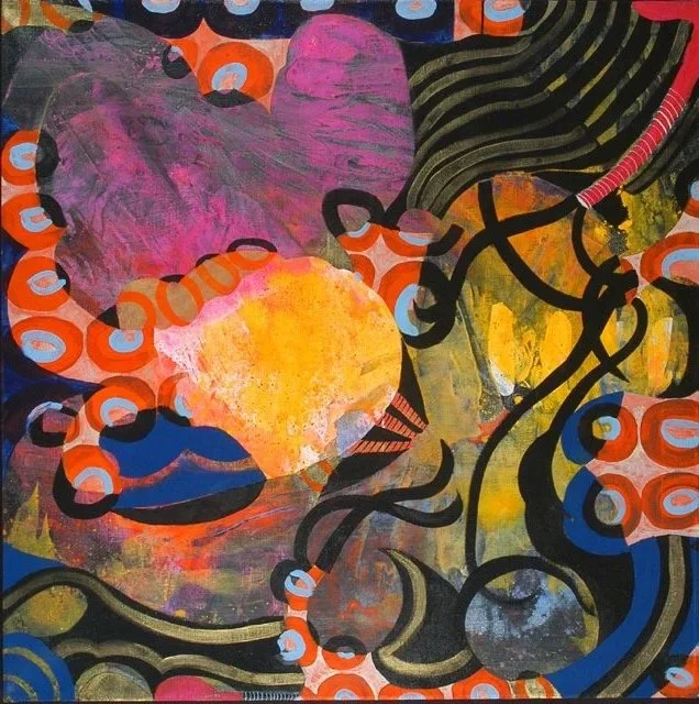 " Heart Rhythms"
44" x 44" acrylic on canvas 