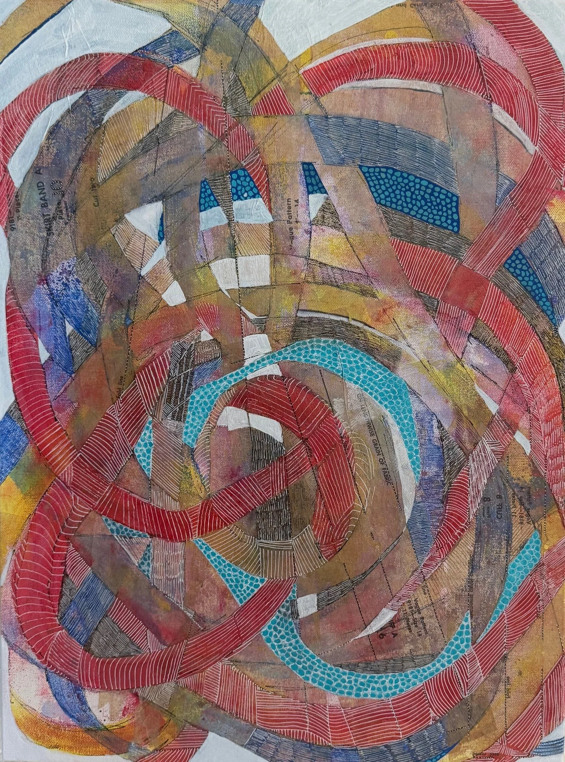 “Opening Pathways” 24” x 18” Acrylic on Canvas, 2026
