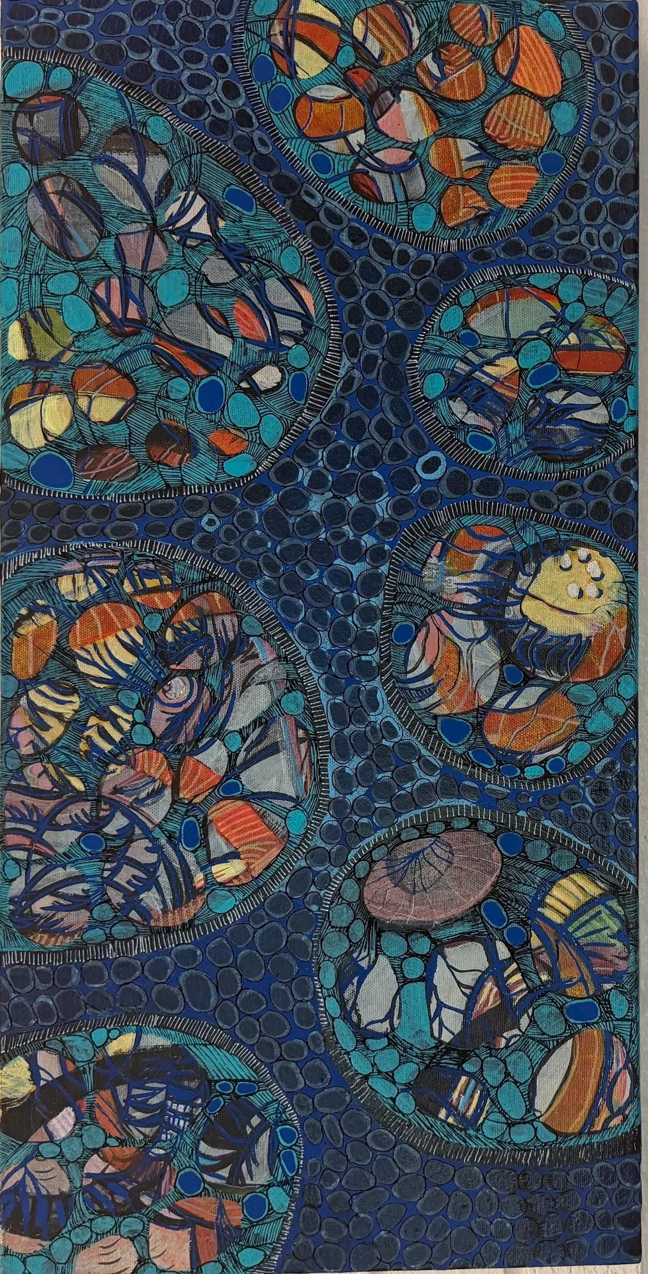 "Circular Love"
Acrylic on Canvas 24" x 12", 2026