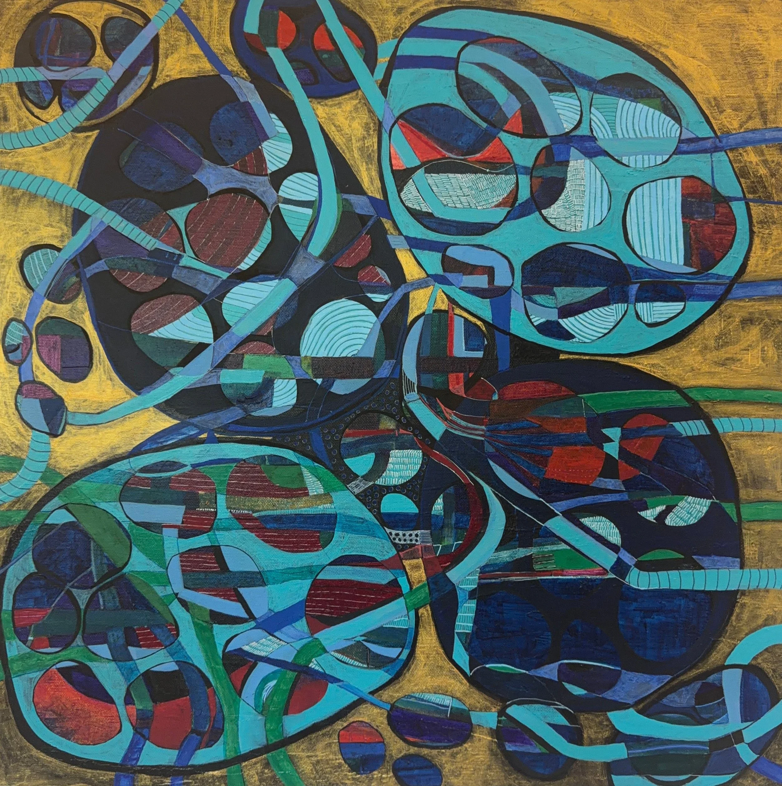 “Nourishing Blooms”, 24” x 24” Acrylic on Canvas, 2026