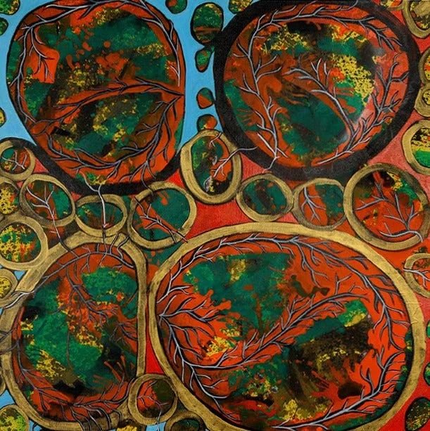 "Resting Mind"
acrylic on canvas, 24" x 24"