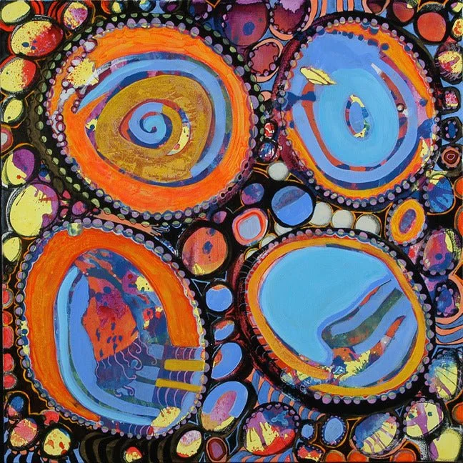 "Secrets of the Universe"
acrylic on canvas, 24" x 24"