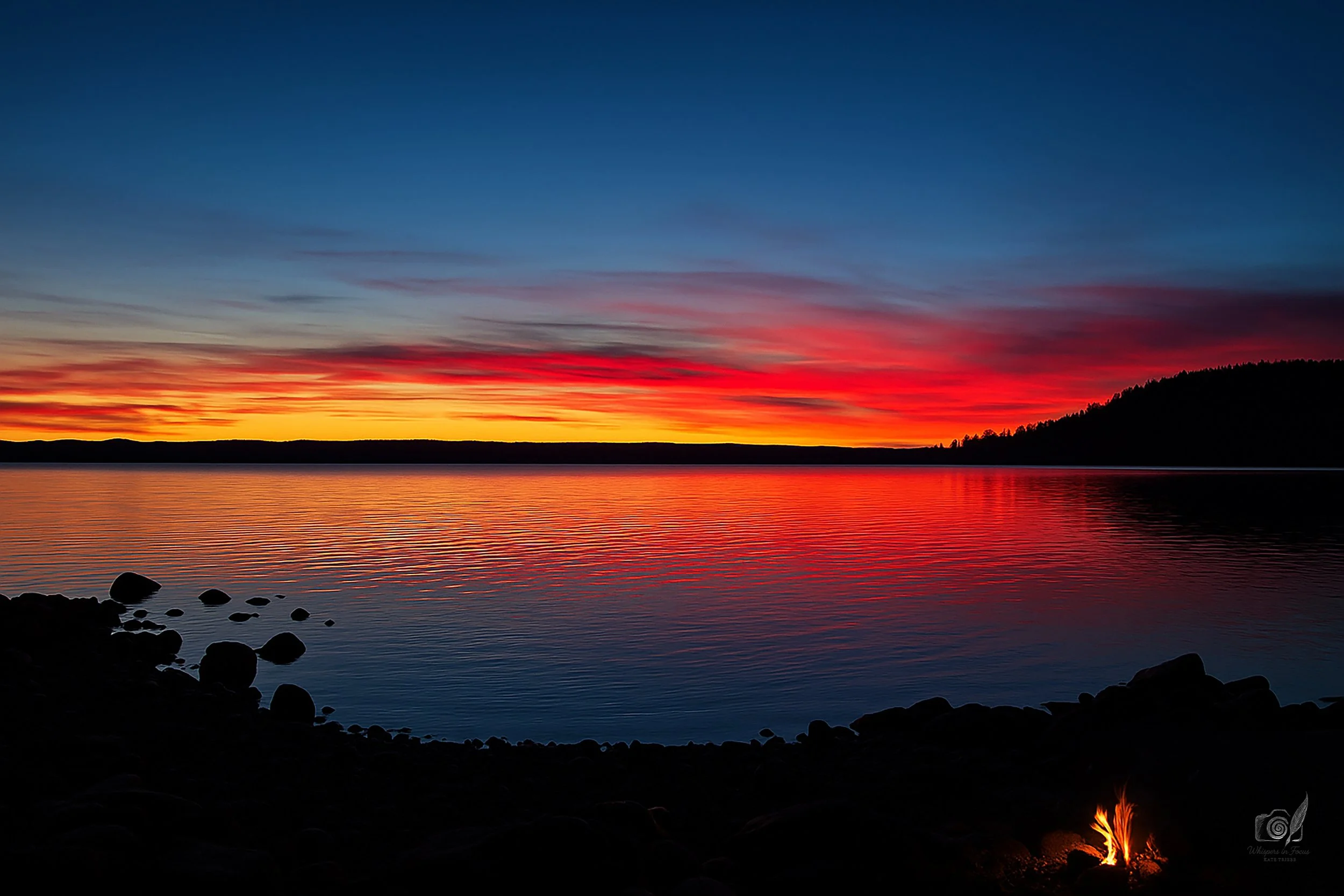 Embers Beneath a Painted Sky Notecard
