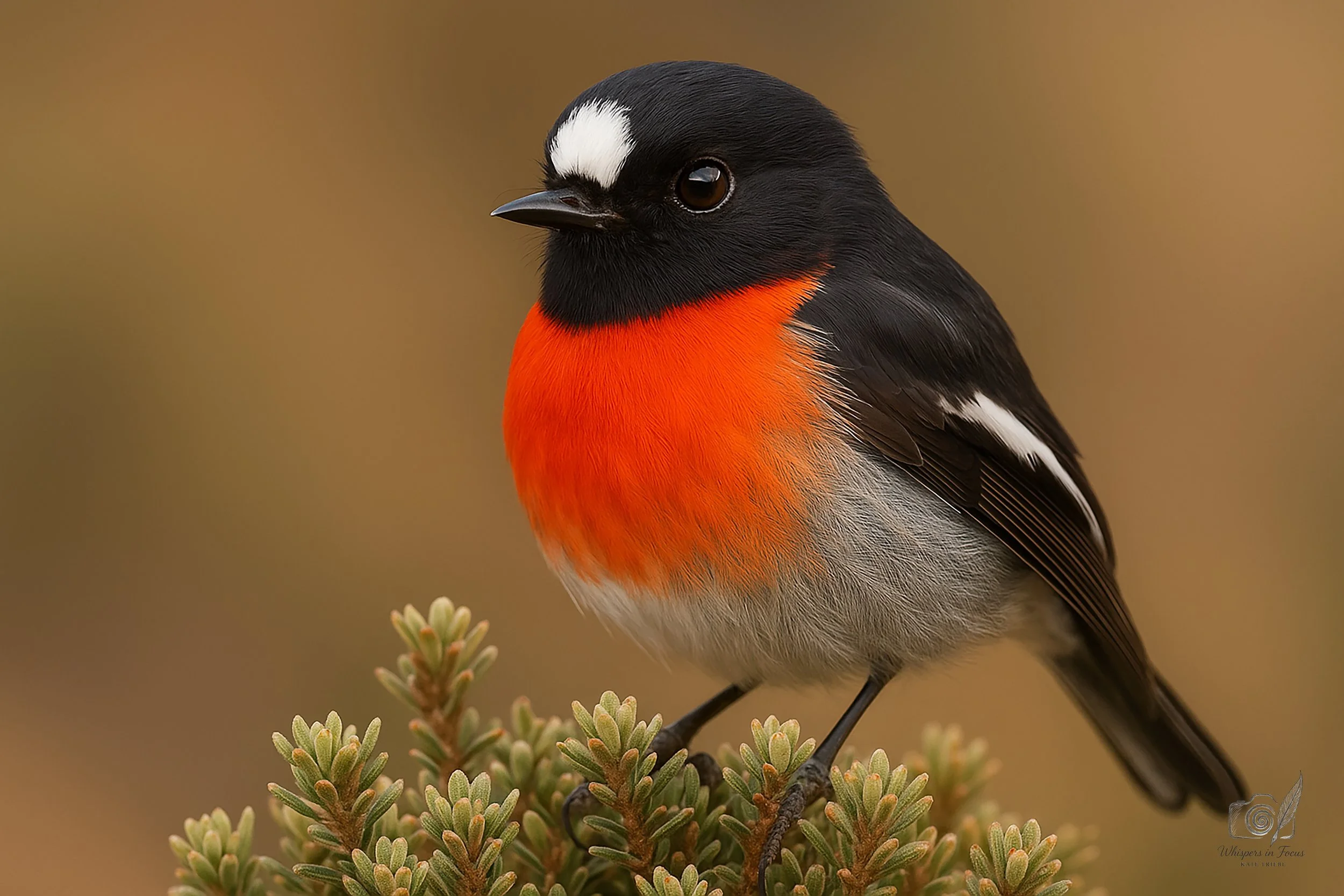 Scarlet on the Breeze - Notecard