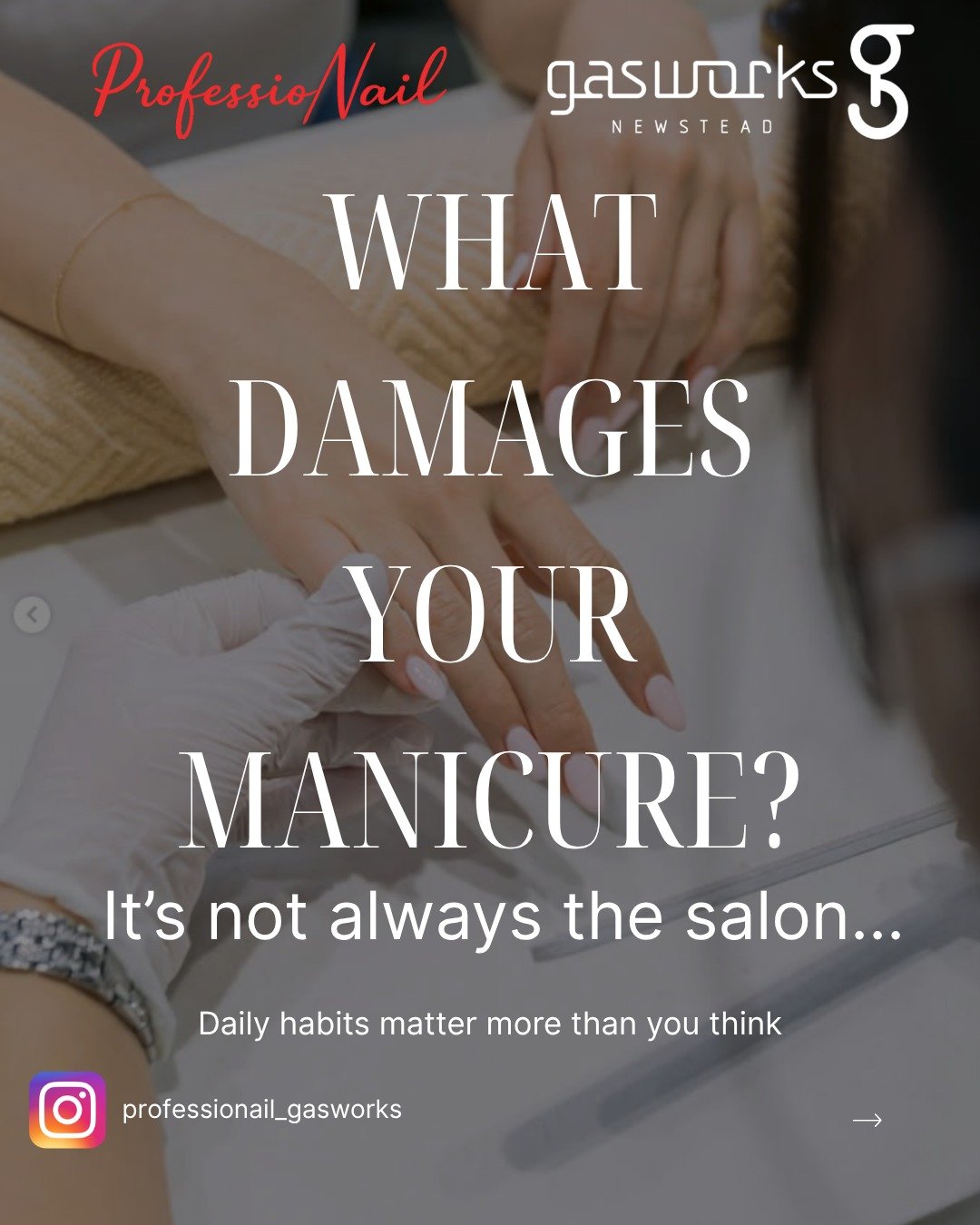 Retention isn&rsquo;t just about what we do in the salon &mdash; it&rsquo;s also about how you care for your nails at home.

Everyday habits like typing, cleaning, or using your nails as tools can cause cracks or lifting over time.

We always aim for