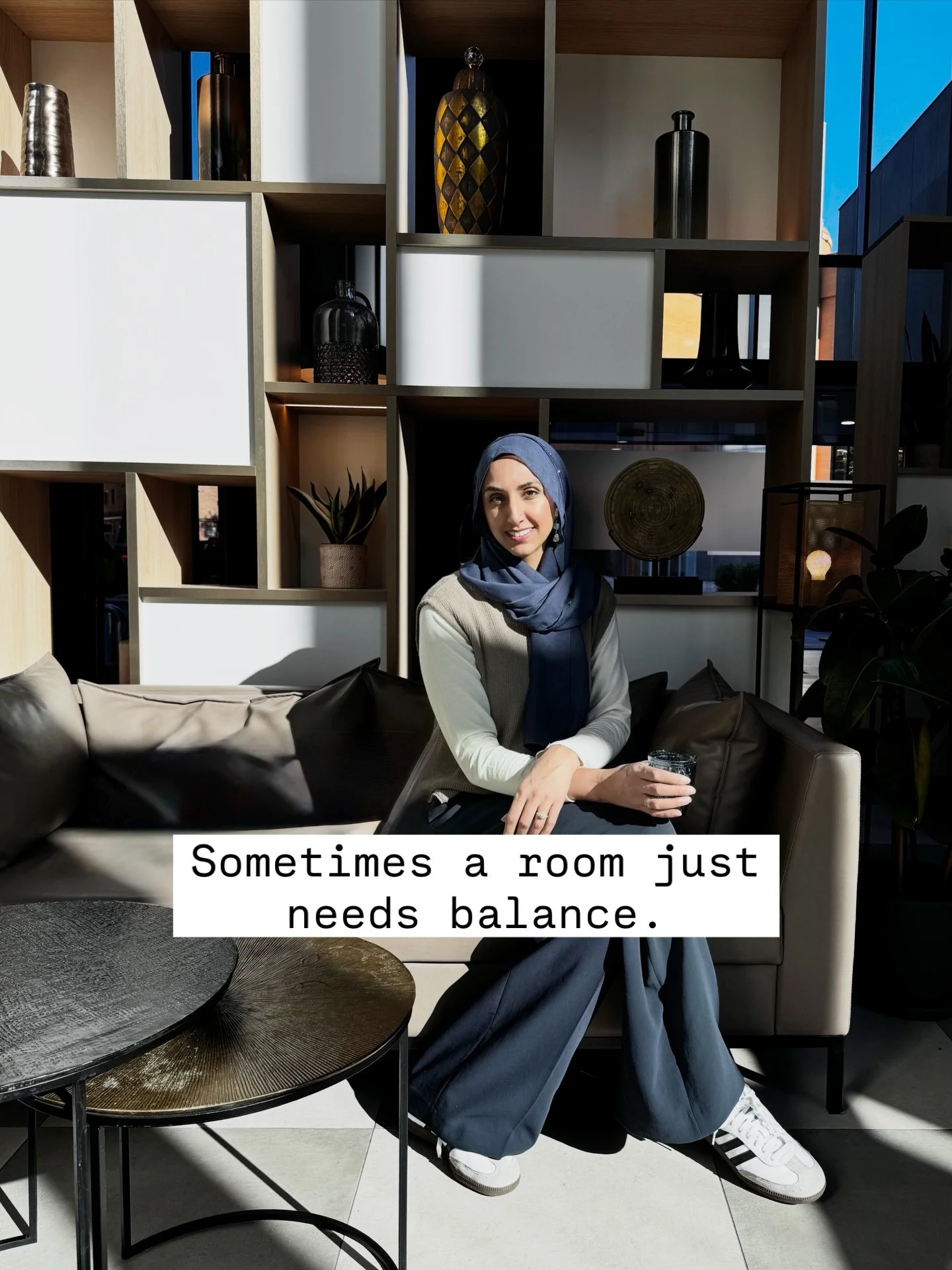 Ever notice how some rooms just feel calm the moment you walk in?

A lot of the time it comes down to balance.

Shelving like this might look effortless, but every piece is placed with intention &mdash; thinking about scale, spacing, and a bit of con