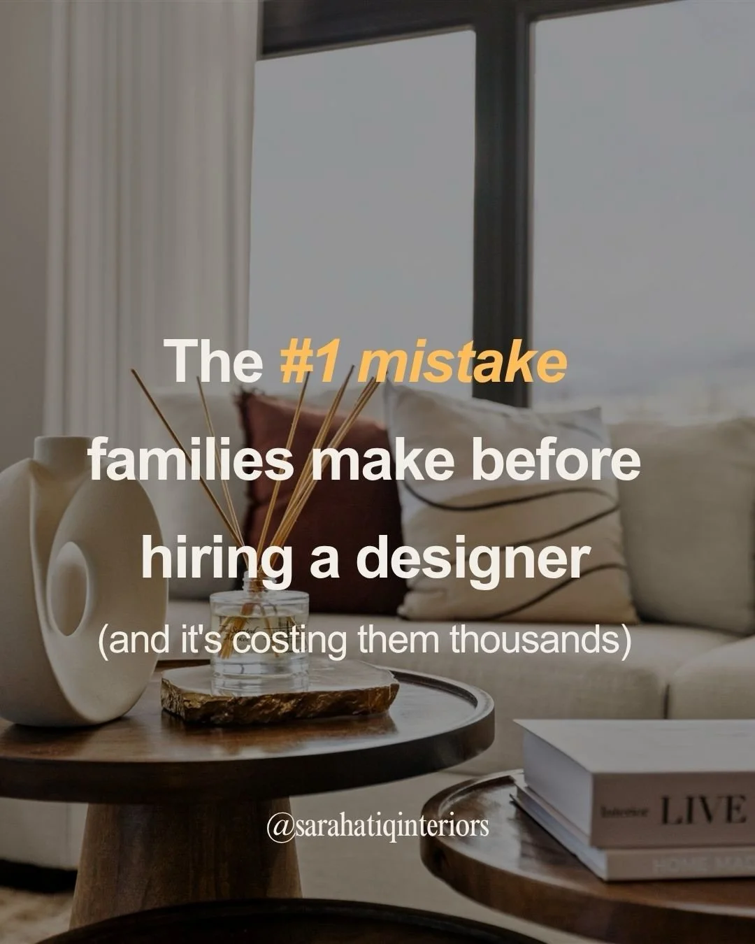 The #1 mistake families make before hiring a designer &mdash; and it&rsquo;s costing them thousands.

Don&rsquo;t shop before you have a plan. 

One virtual consultation changes everything.
🔗 Link in bio to book yours.




#interiordesign 