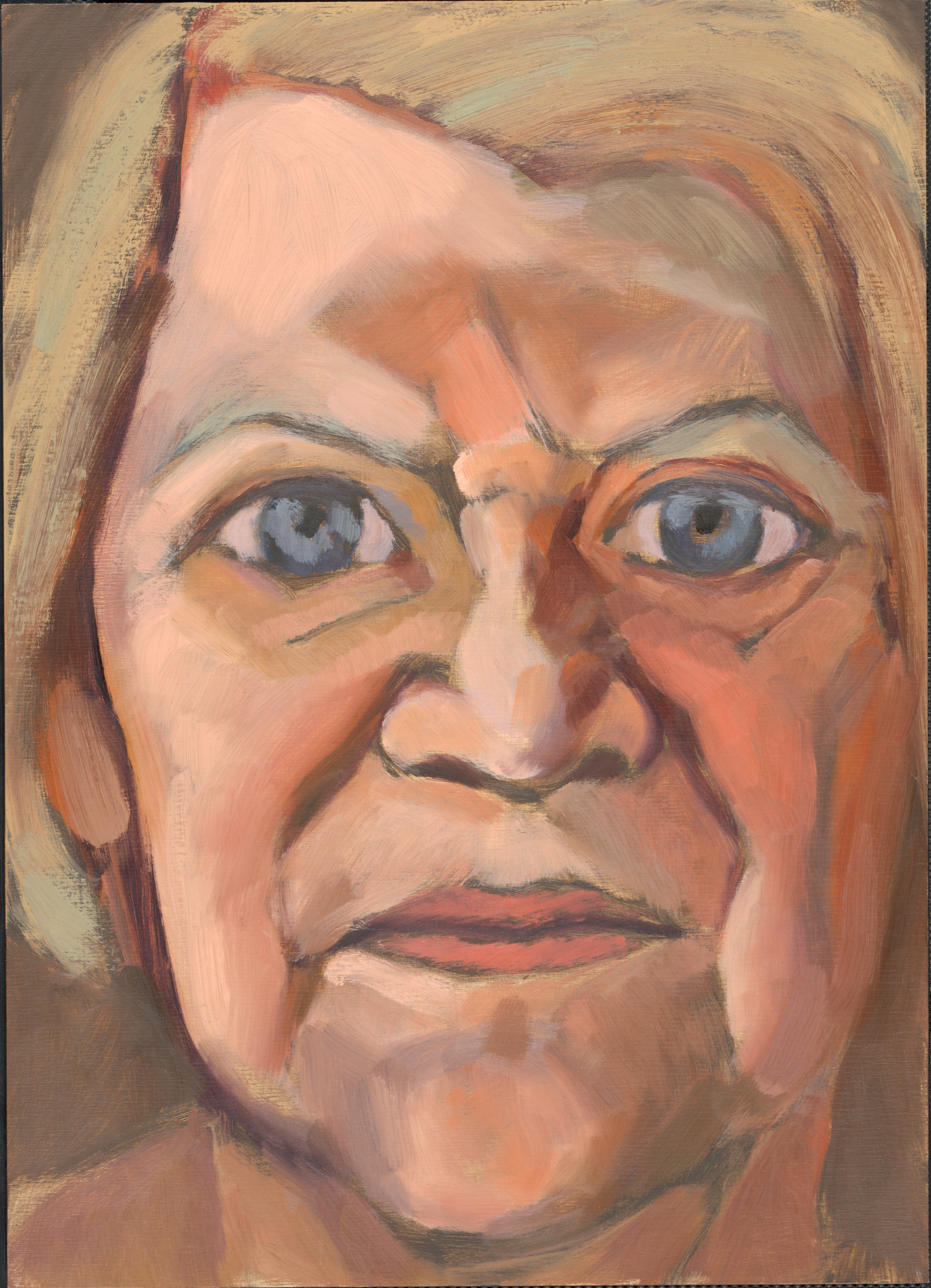 22. Gin Weidenfeller, Minneapolis, MN, 11.5" x 16", oil on panel, 2013 [Private Collection]