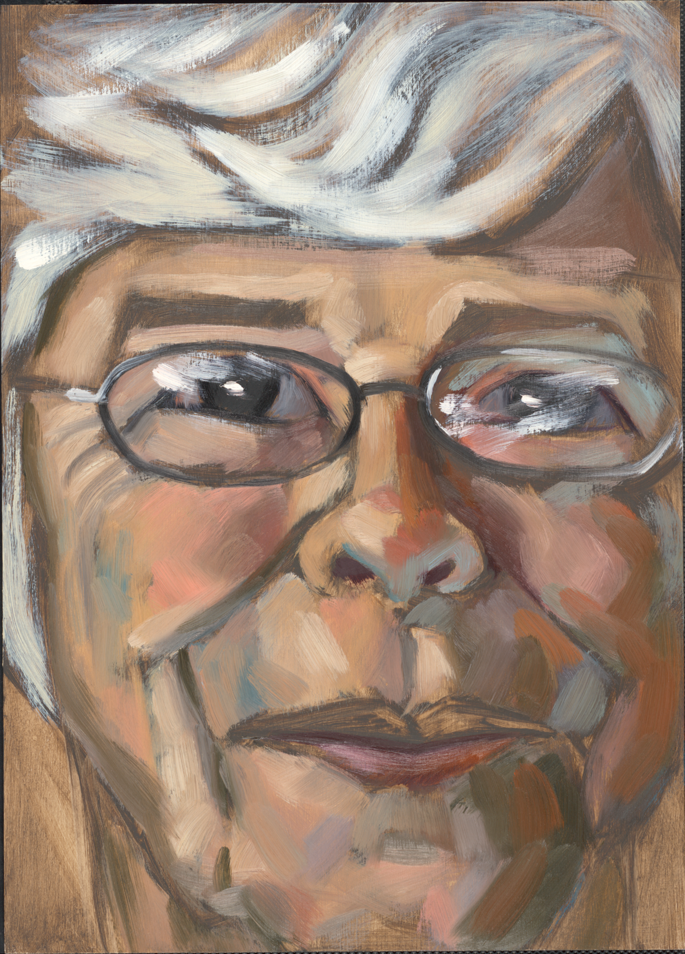 43. Jacquie Rudelius, Minneapolis, MN, 11.5" x 16", oil on panel, 2013 [Private Collection]