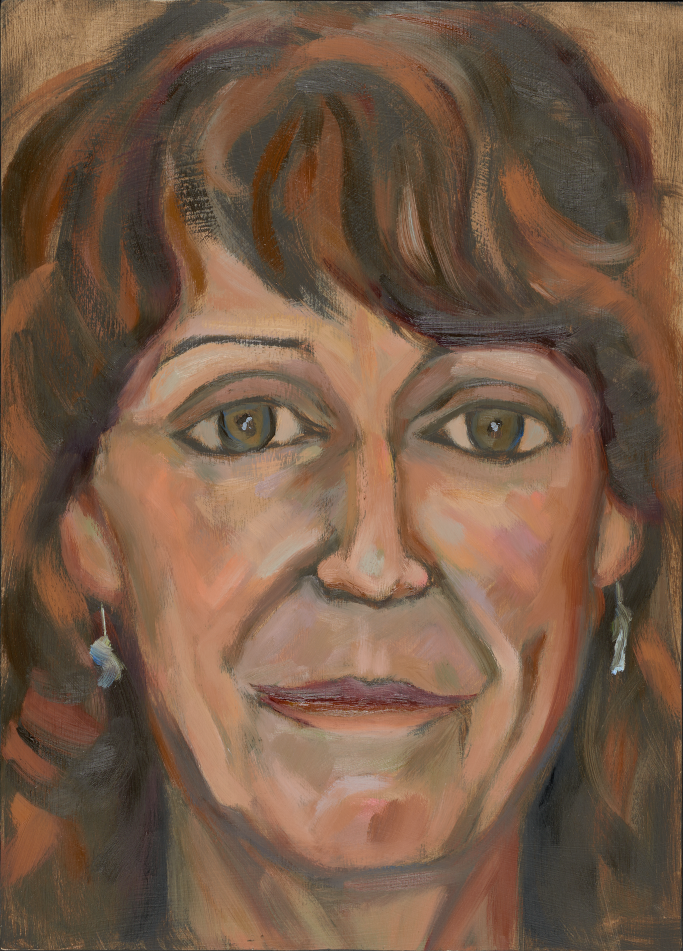 120. Tawne Decker, Telluride, CO, 11.5" x 16", oil on panel [Private Collection]