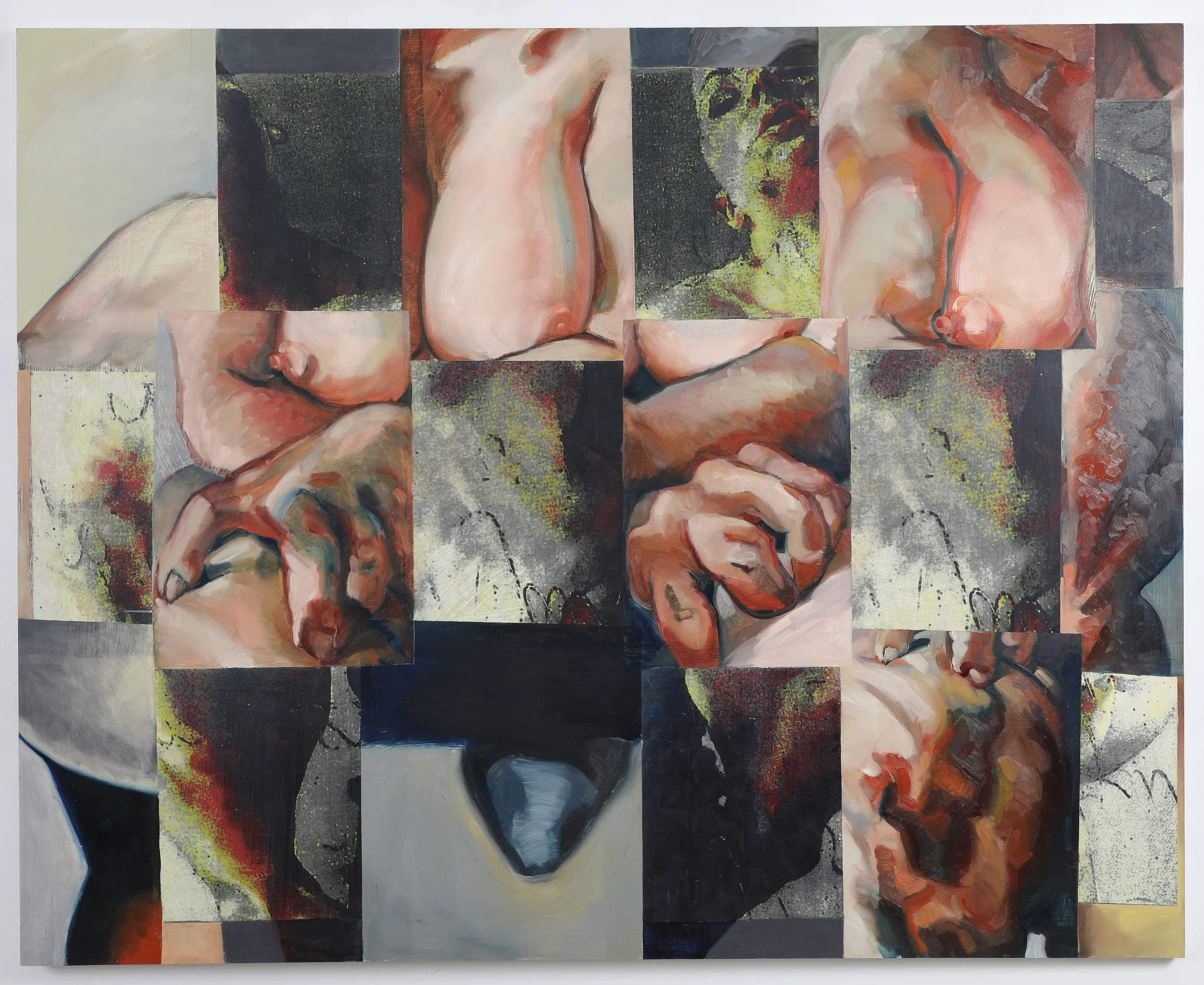 "Reconnections III", 60" x 48", oil on panel, 1997