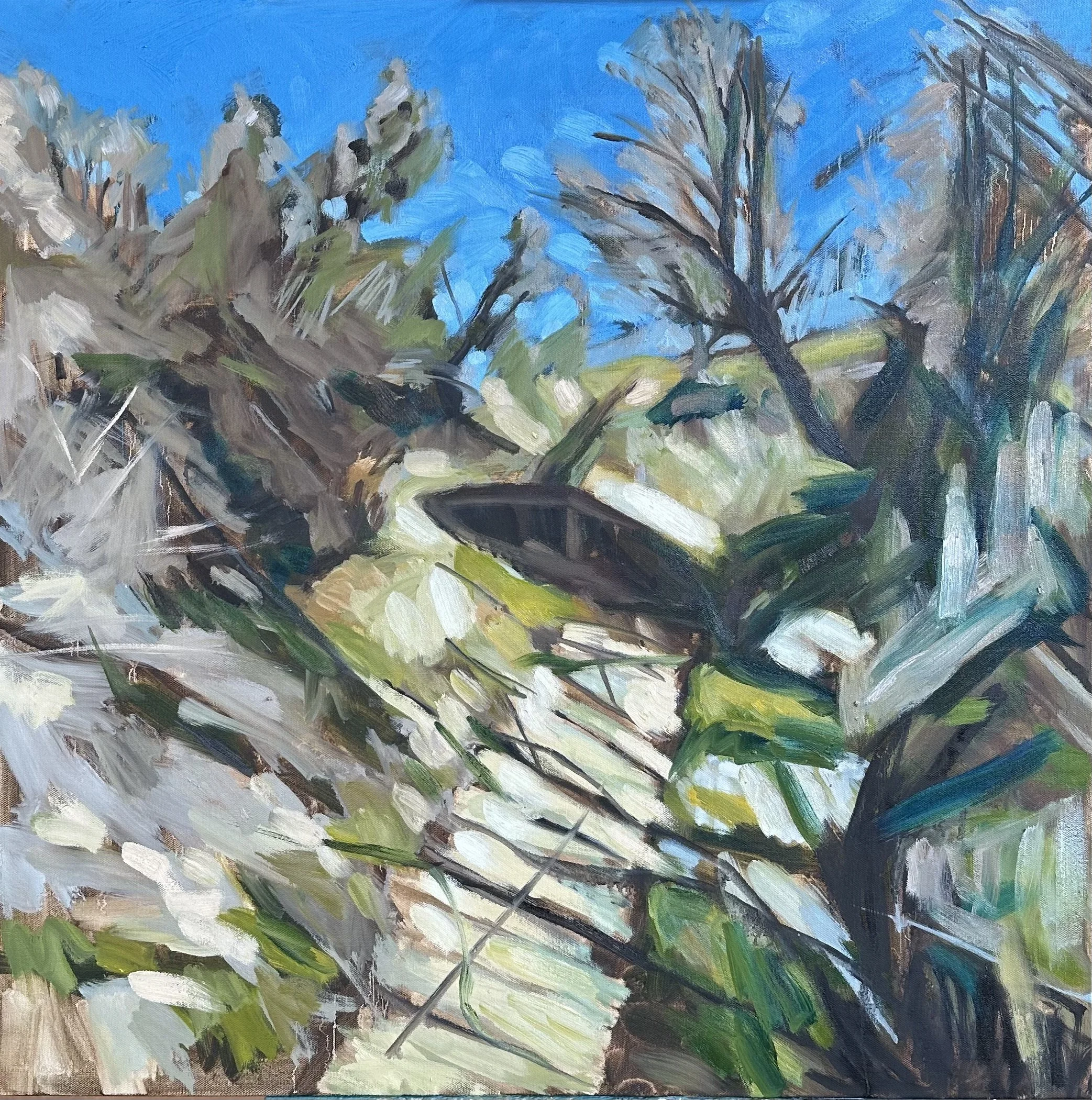 “Ode To Ukraine #3”, 30" x 30", oil on canvas, 2025