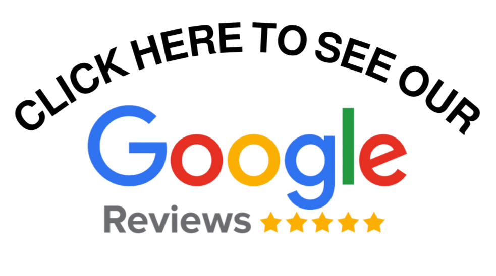 Google Reviews logo with five gold stars below.