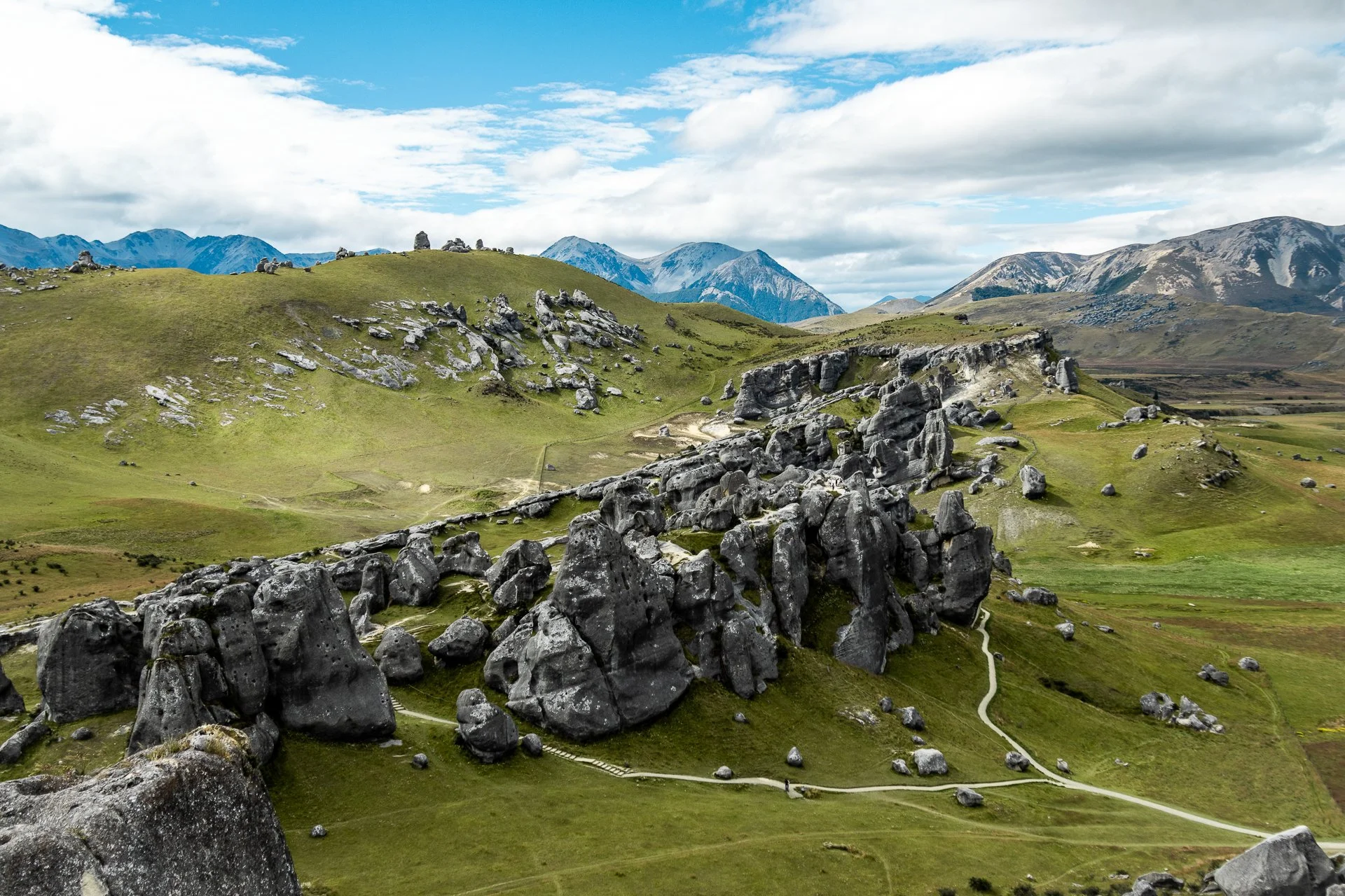 Taking the Long Way - Castle Hill, New Zealand