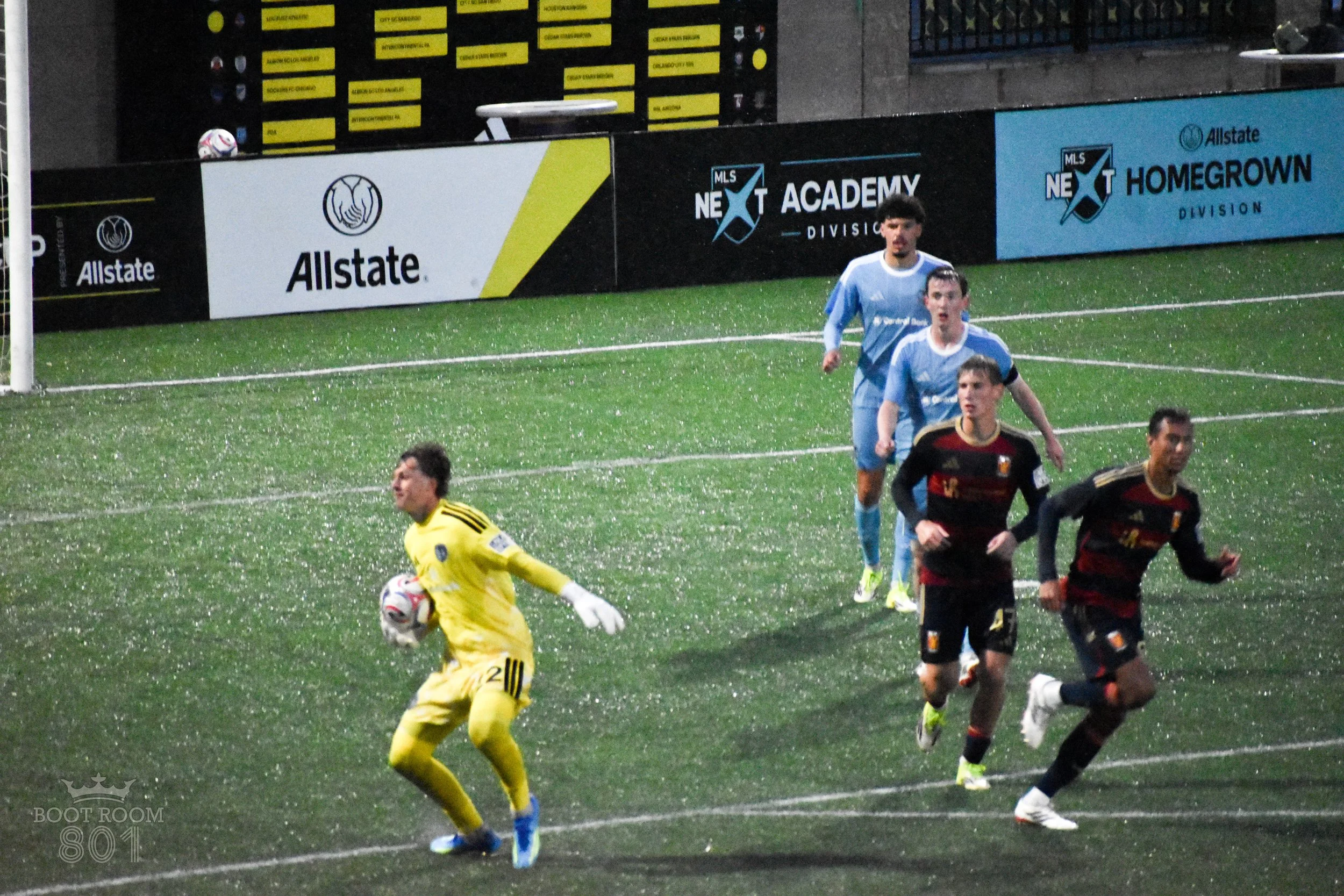 Real Monarchs vs Sporting Kansas City 2 Goal Keeper Jack Kortkamp making a questionable decision.