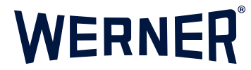 The logo of Werner, a company with the name in bold blue uppercase letters.