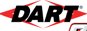 DART logo with bold black letters and red graphical elements in the background.