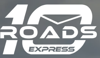 Logo for 10 Roads Express featuring a stylized