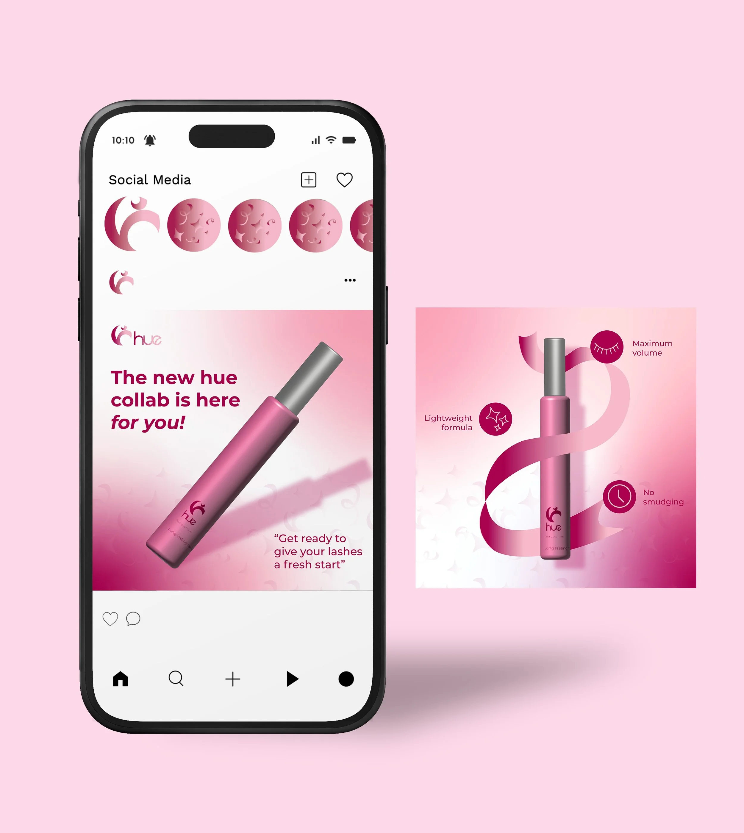Hue social media graphics