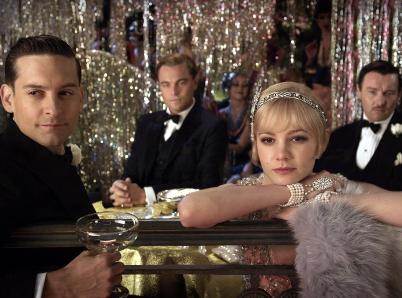 A scene from The Great Gatsby starring Leonardo DiCaprio