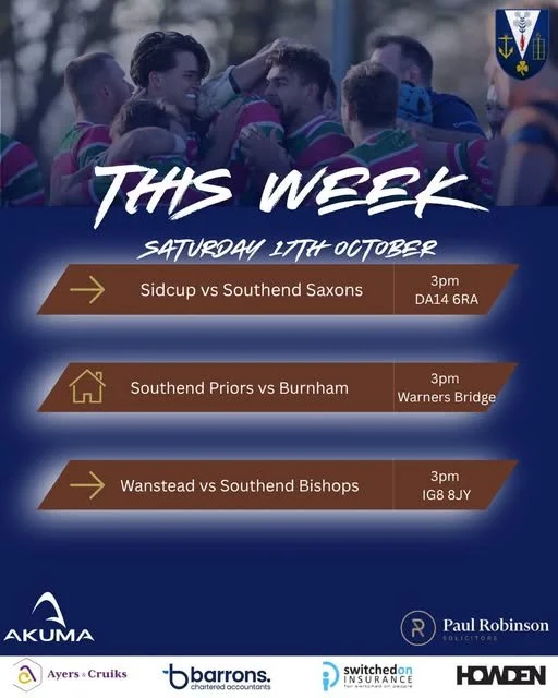 This Weeks Fixtures &amp; Teams