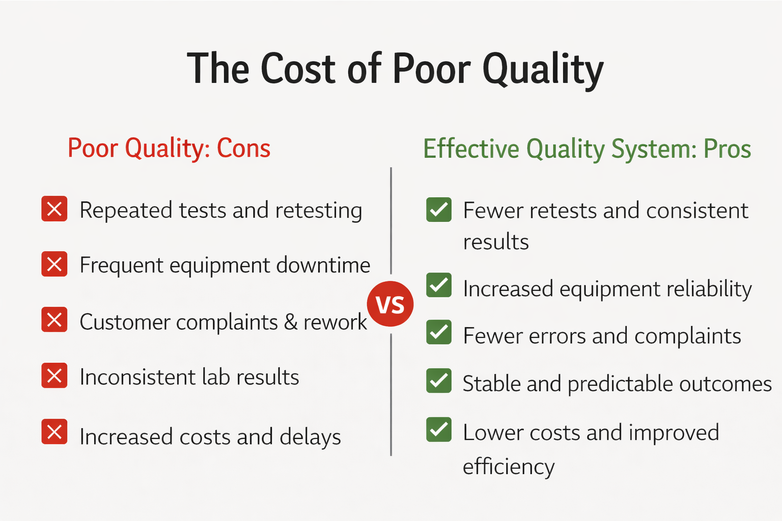 The Cost of Poor Quality

The Hidden Expense Most Labs Accept Without Question