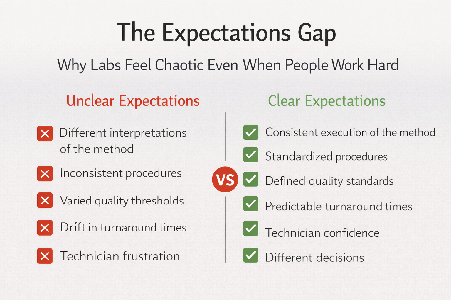 The Expectations Gap: Why Labs Feel Chaotic Even When People Work Hard