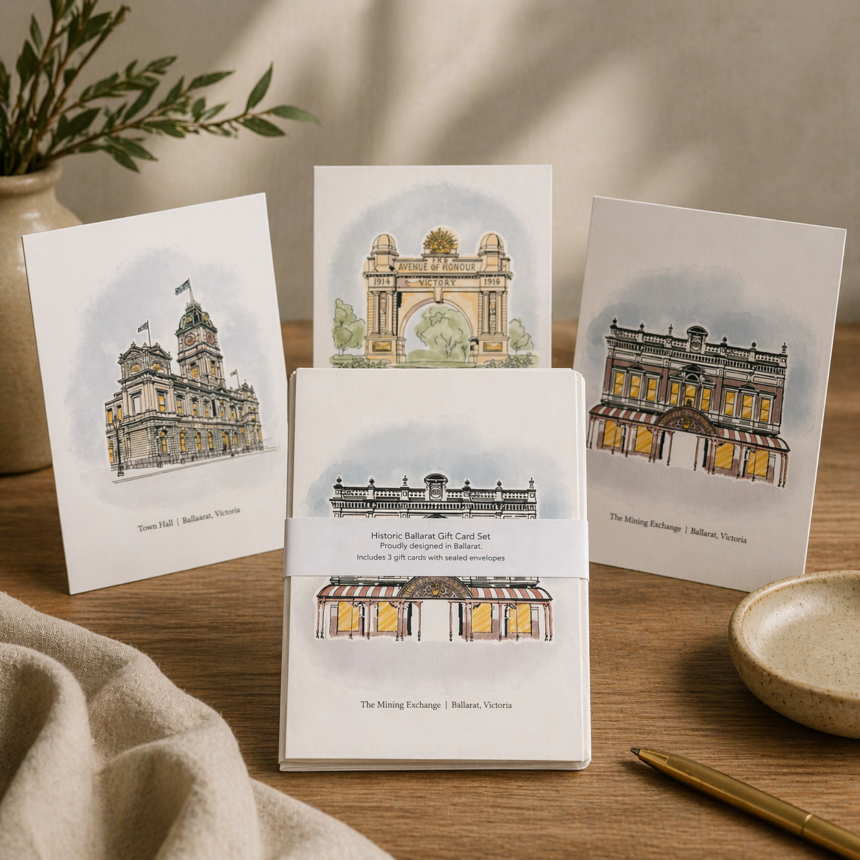 Historic Ballarat Charity Greeting Card Set