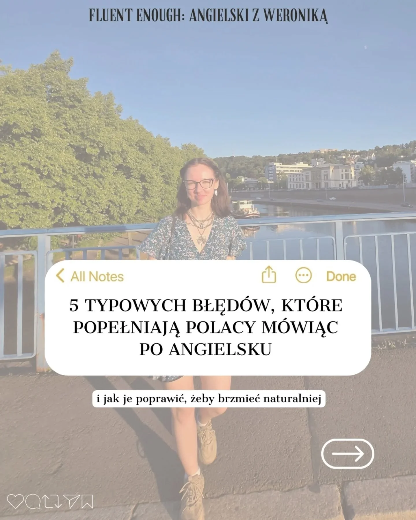Znasz to uczucie, kiedy po angielsku wszystko brzmi poprawnie, ale jakoś&hellip; sztucznie?
Nie chodzi o brak słownictwa, tylko o typowe błędy, kt&oacute;re większość z nas wyniosła ze szkoły.
W nowej karuzeli pokazuję 5 rzeczy, kt&oacute;re sprawiaj
