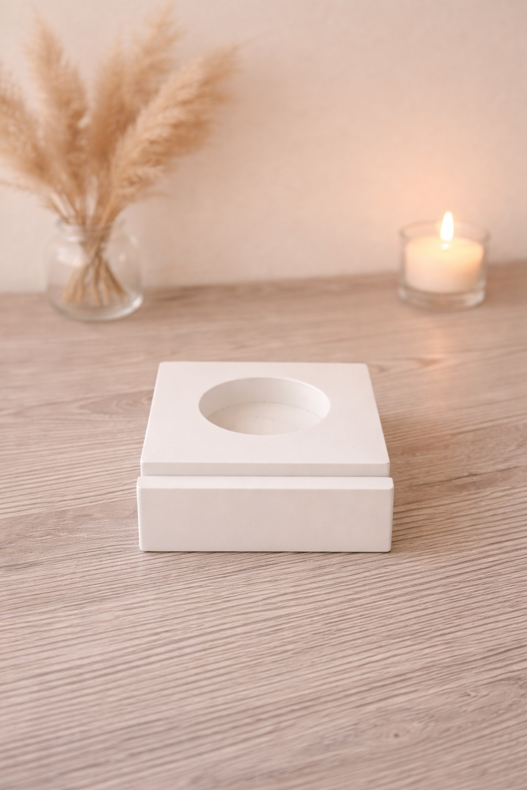 Teelichthalter mit Einschub "Linea"