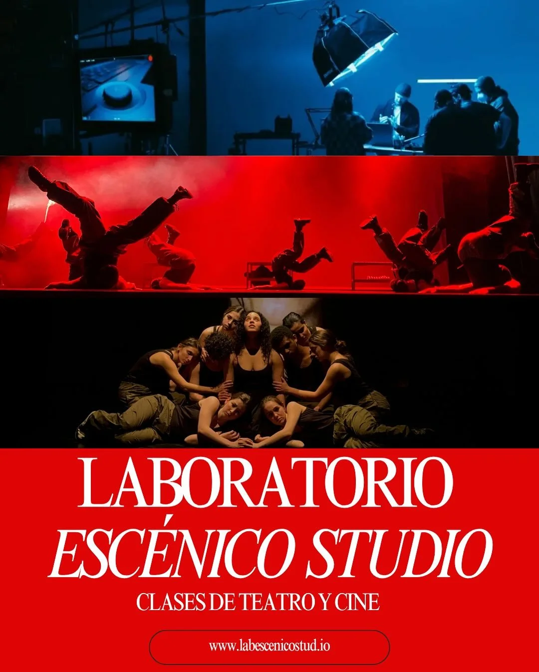 FORMACI&Oacute;N ACTORAL EN TEATRO Y CINE🎬🎭
&iquest;Te gustar&iacute;a estrenar una obra o grabar tu material cinematogr&aacute;fico profesional?
En LABORATORIO ESC&Eacute;NICO STUDIO, Escuela de Investigaci&oacute;n Teatral y Cinematogr&aacute;fic