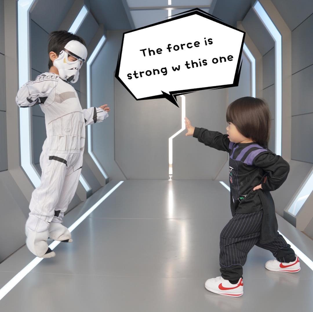 黑武士VS小天行者 - 隧道場景激戰, Vader vs mini Skywalker - Epic tunnel duel