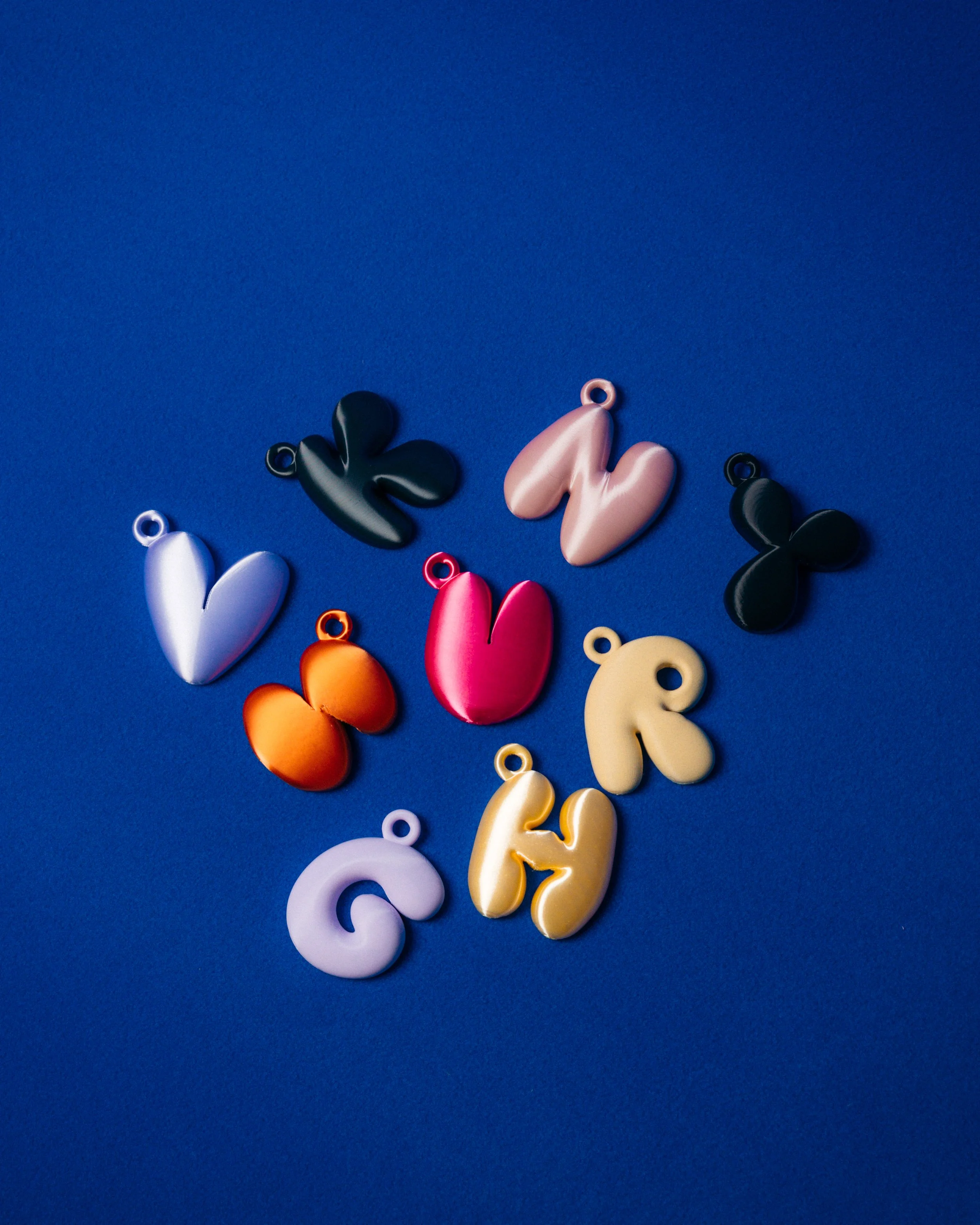 RECYCLABLE INITIAL MIRROR CHARM/ ORNAMENT