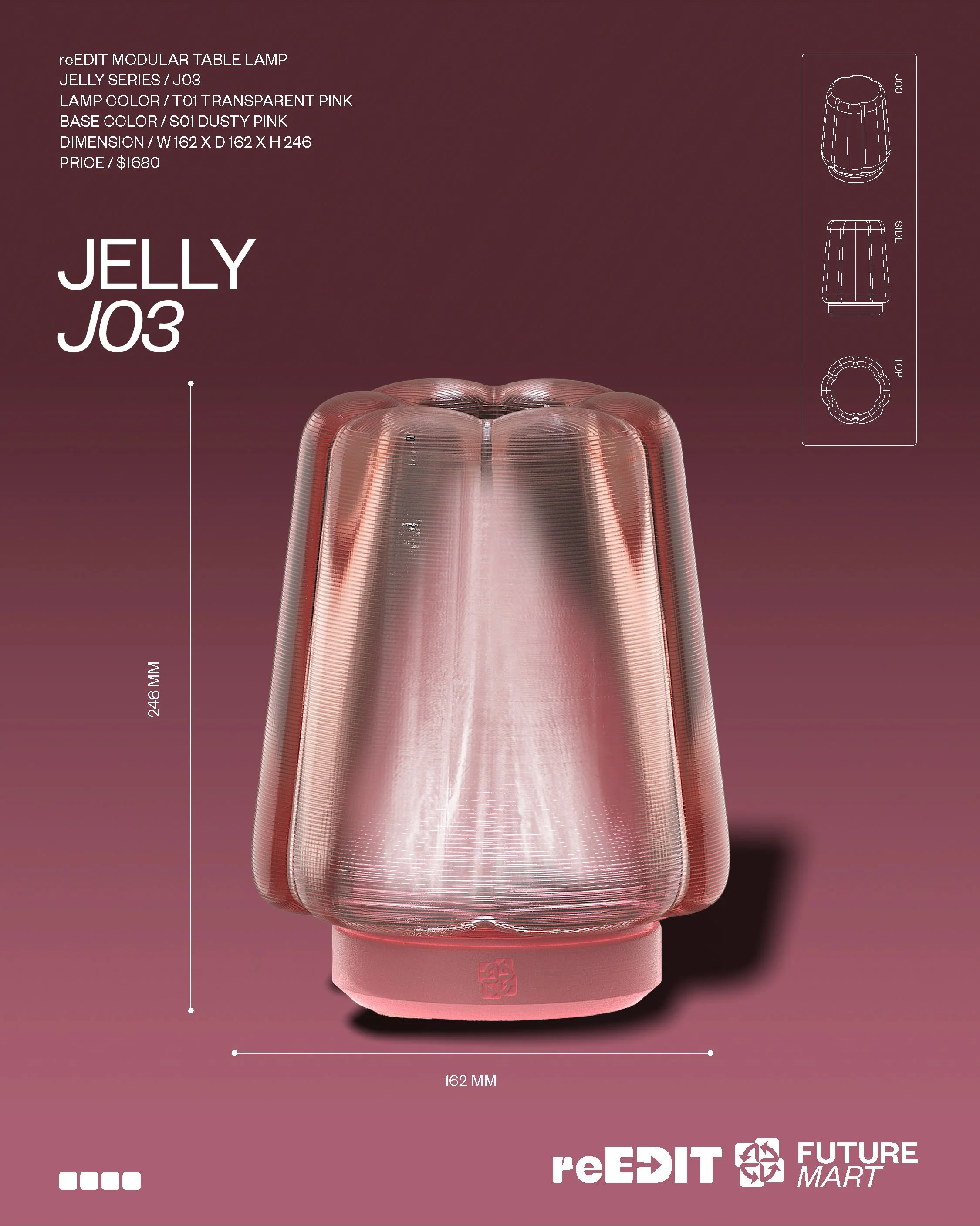 reEDIT MODULAR LAMP: JELLY SERIES