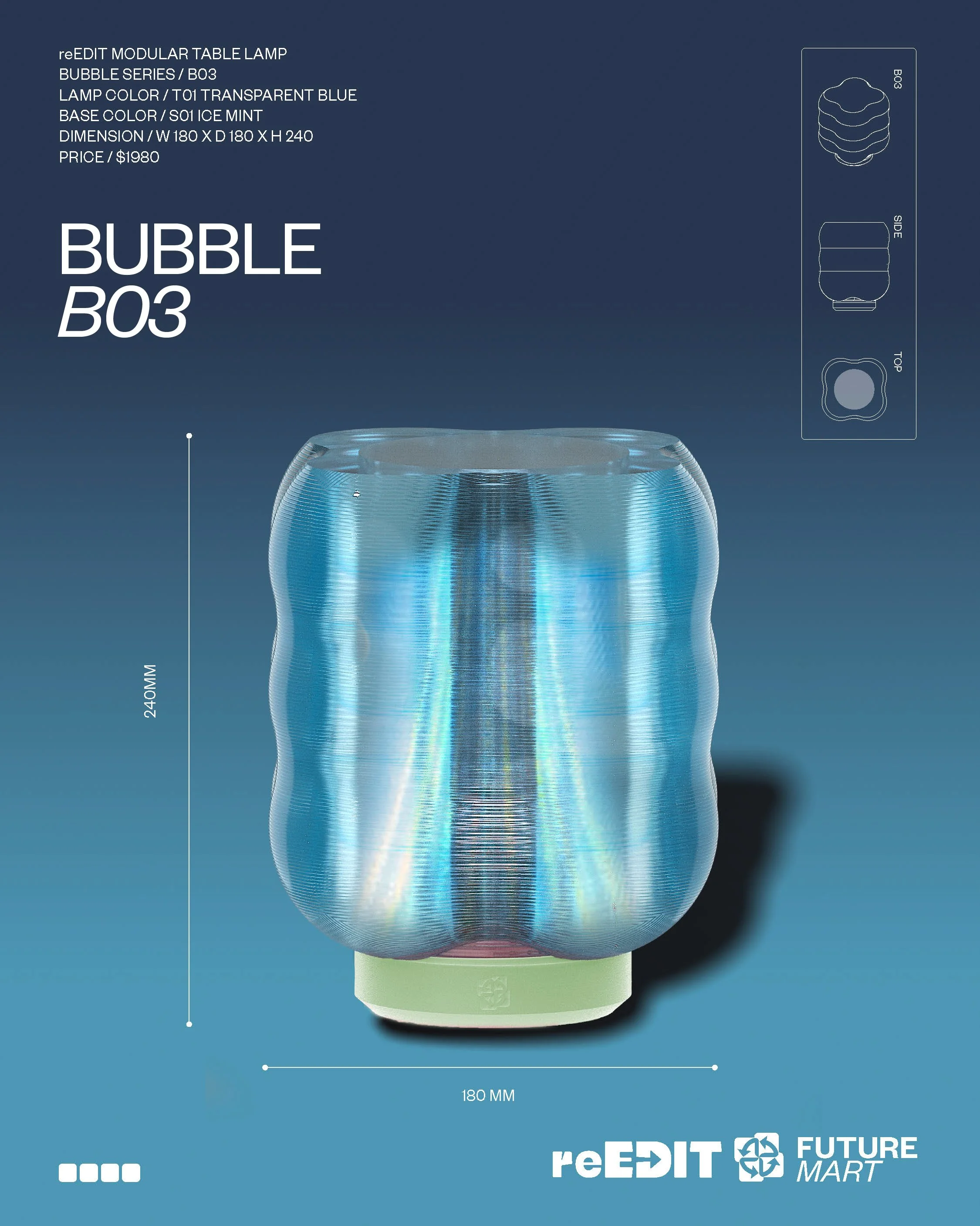 reEDIT MODULAR LAMP: BUBBLE SERIES