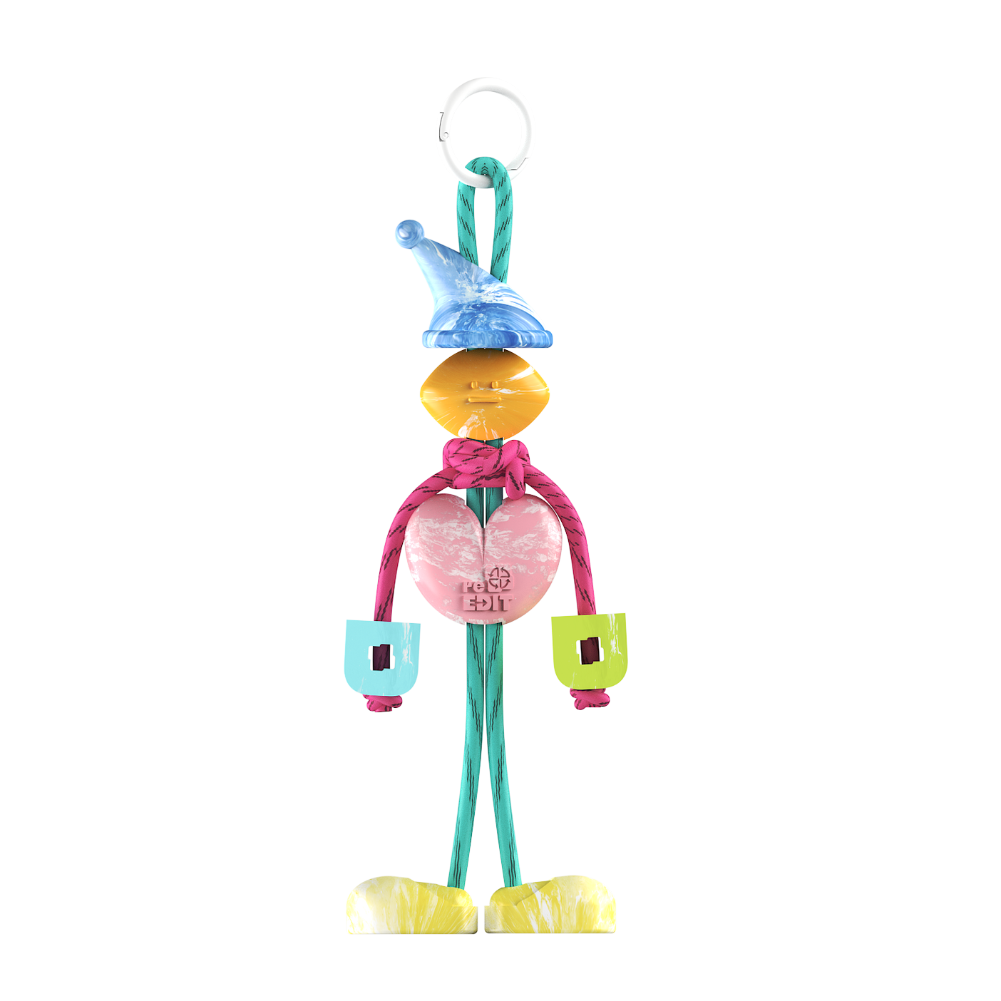 UPCYCLED CUSTOM ROBOT KEYCHAIN