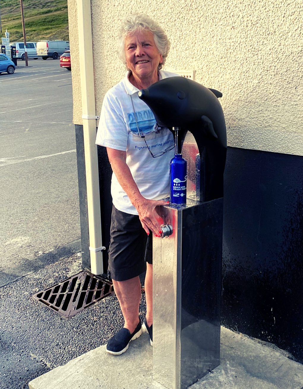 Tina demonstrates the Aquatap