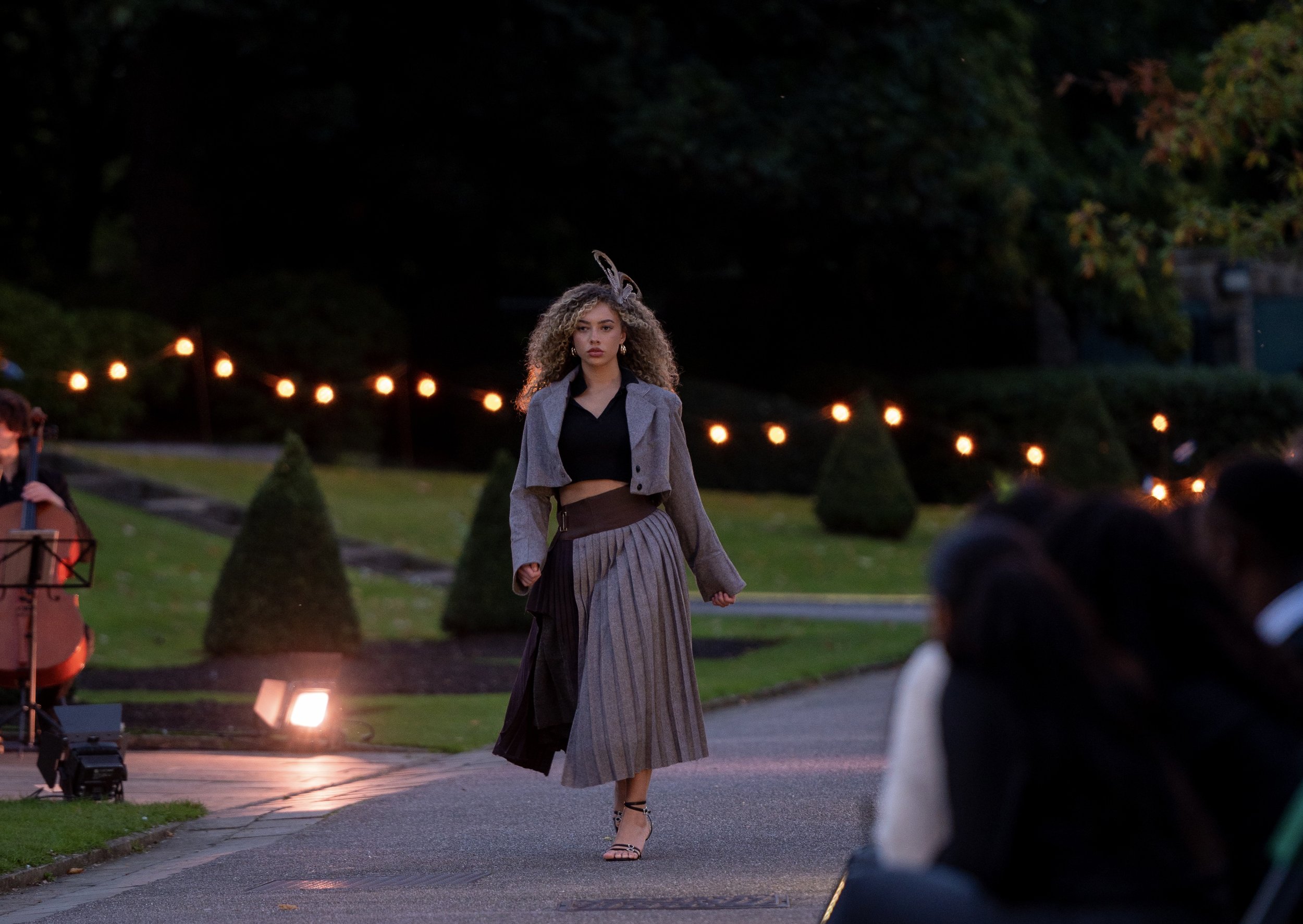 Look 1 ~ Cropped Blazer & Layered Pleated Skirt
Photographer ~ @emma.lou.photography