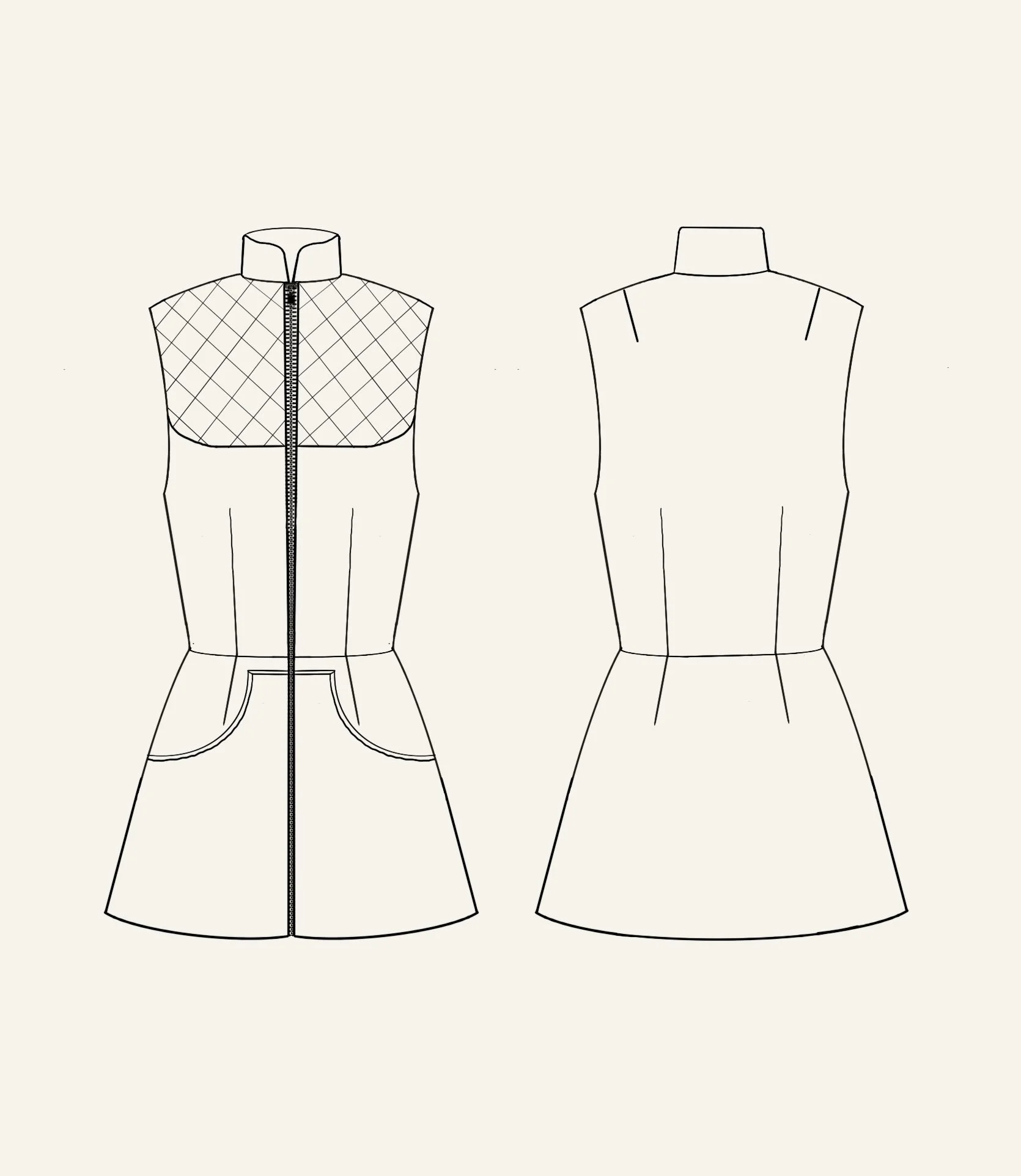 M.T.O Linaria Waistcoat Dress