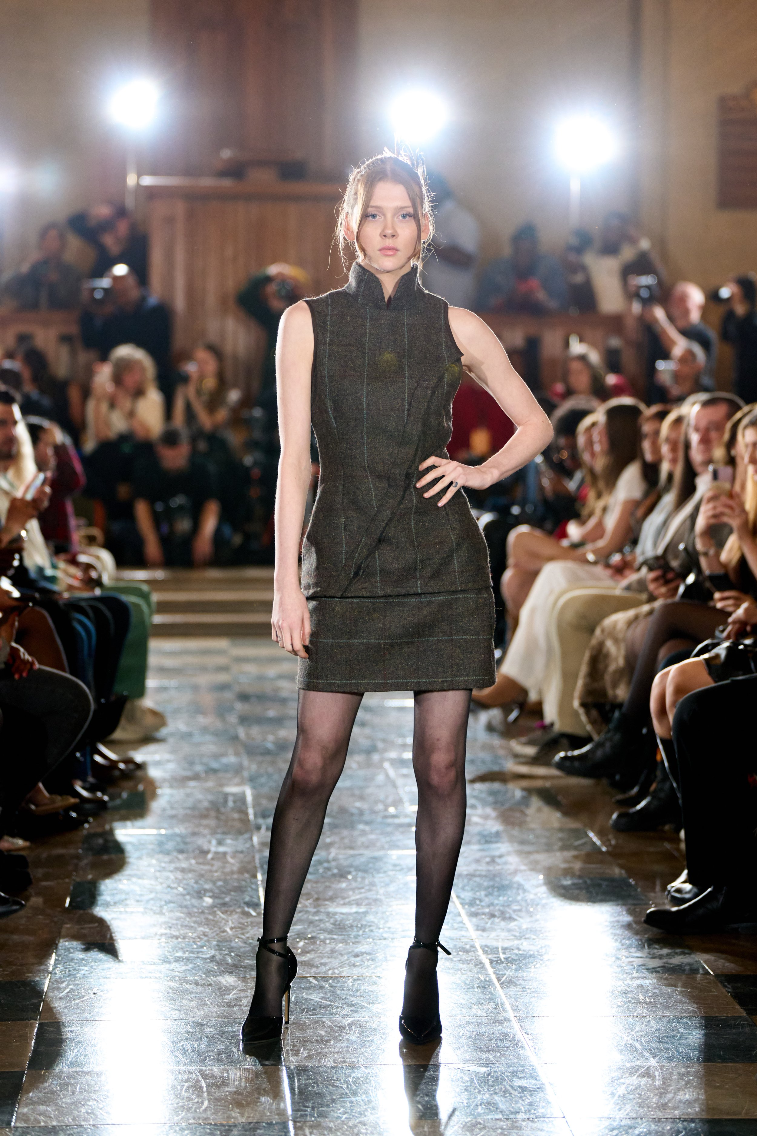 Look 1 ~ Curved Front Tweed Waistcoat & Matchback Mini Skirt
Photographer ~ @speckoflife