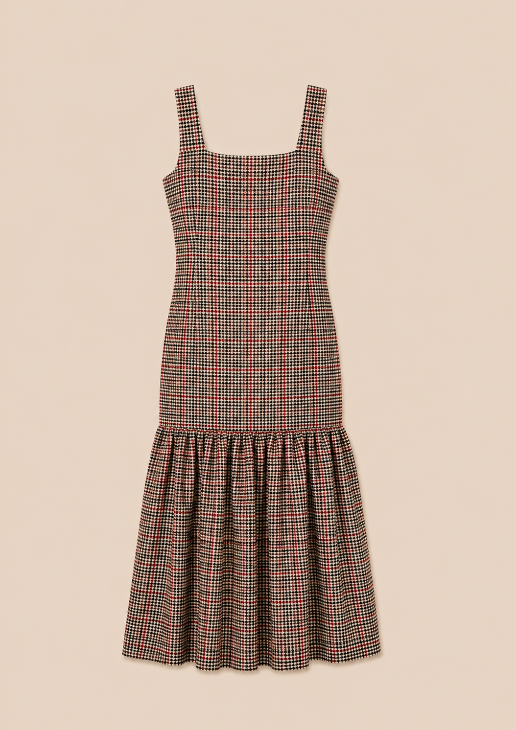Fishtail Tweed Dress