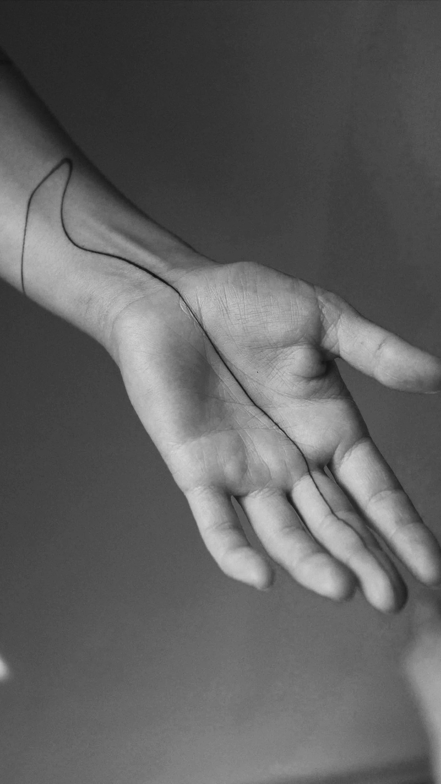 Breathwork Bochum Hand mit Linie