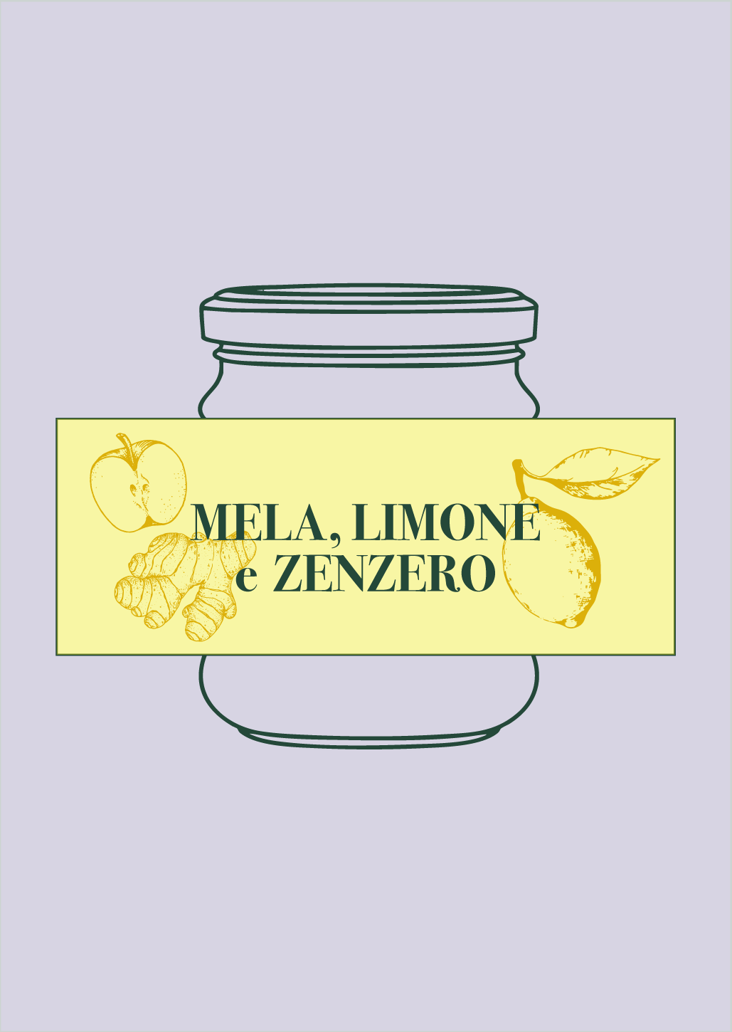 Composta di mele Campanine, limone e zenzero Libra Vitae.