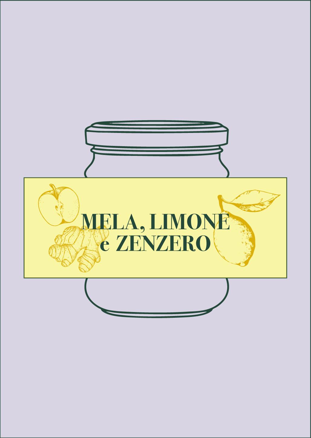 Composta di mele Campanine, limone e zenzero Libra Vitae.