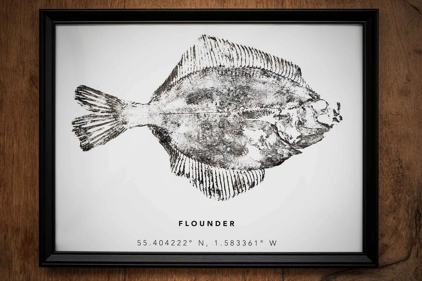 Prints for sale (link in bio) 🎨 🌊 🐟 

1. Flounder gyotaku - printed in cuttlefish ink, marked with the coordinates of where it was speared.

2. White seabream gyotaku - printed in cuttlefish ink, marked with the coordinates of where it was speared