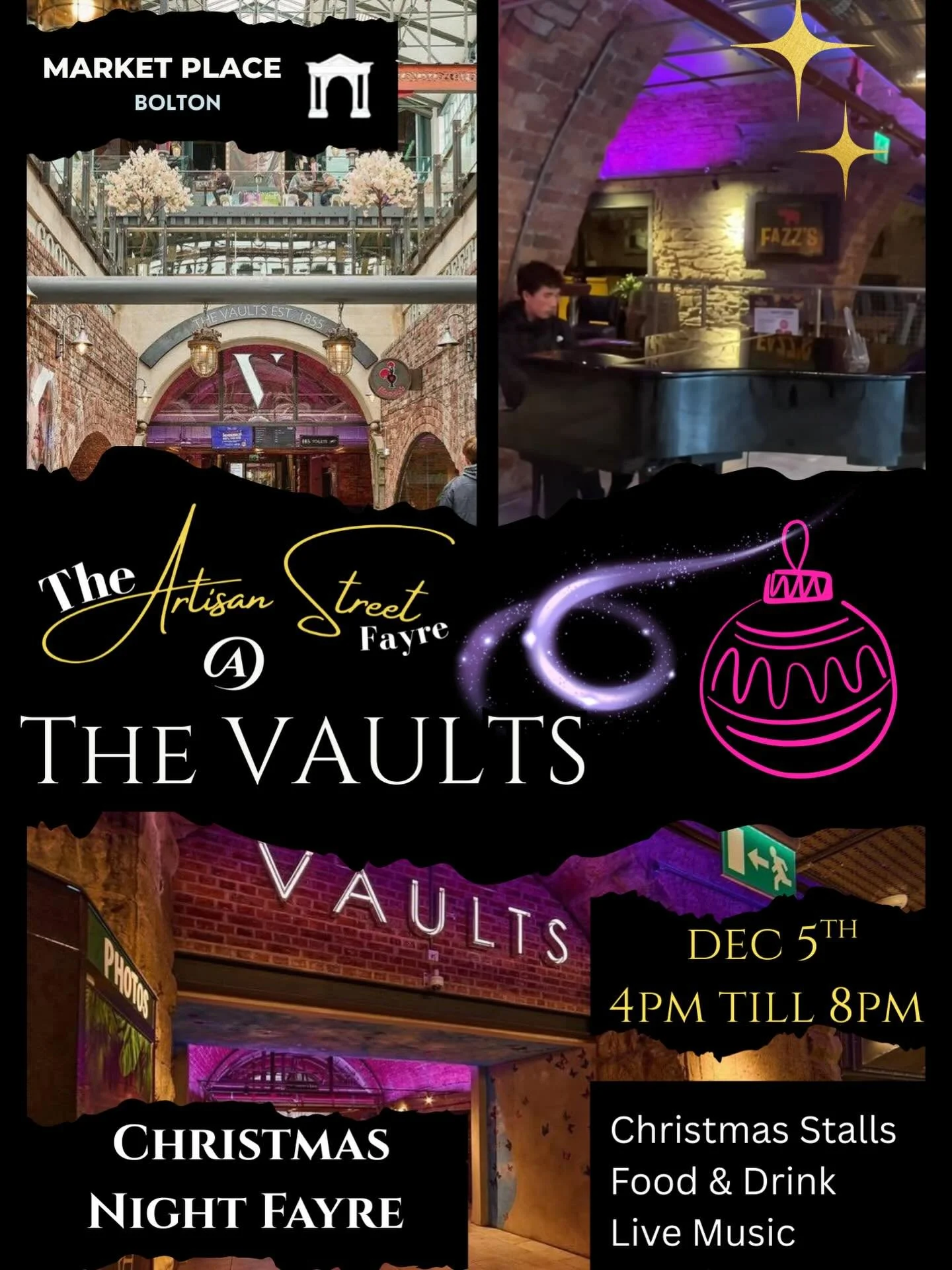 Excited to announce we will be taking over the old Prezzo unit at the vaults in Bolton with @spg_events_nw tomorrow night! 

We will be slinging all of our signature cocktails alongside the Christmas menu from 4-8pm - come and grab a table get yourse