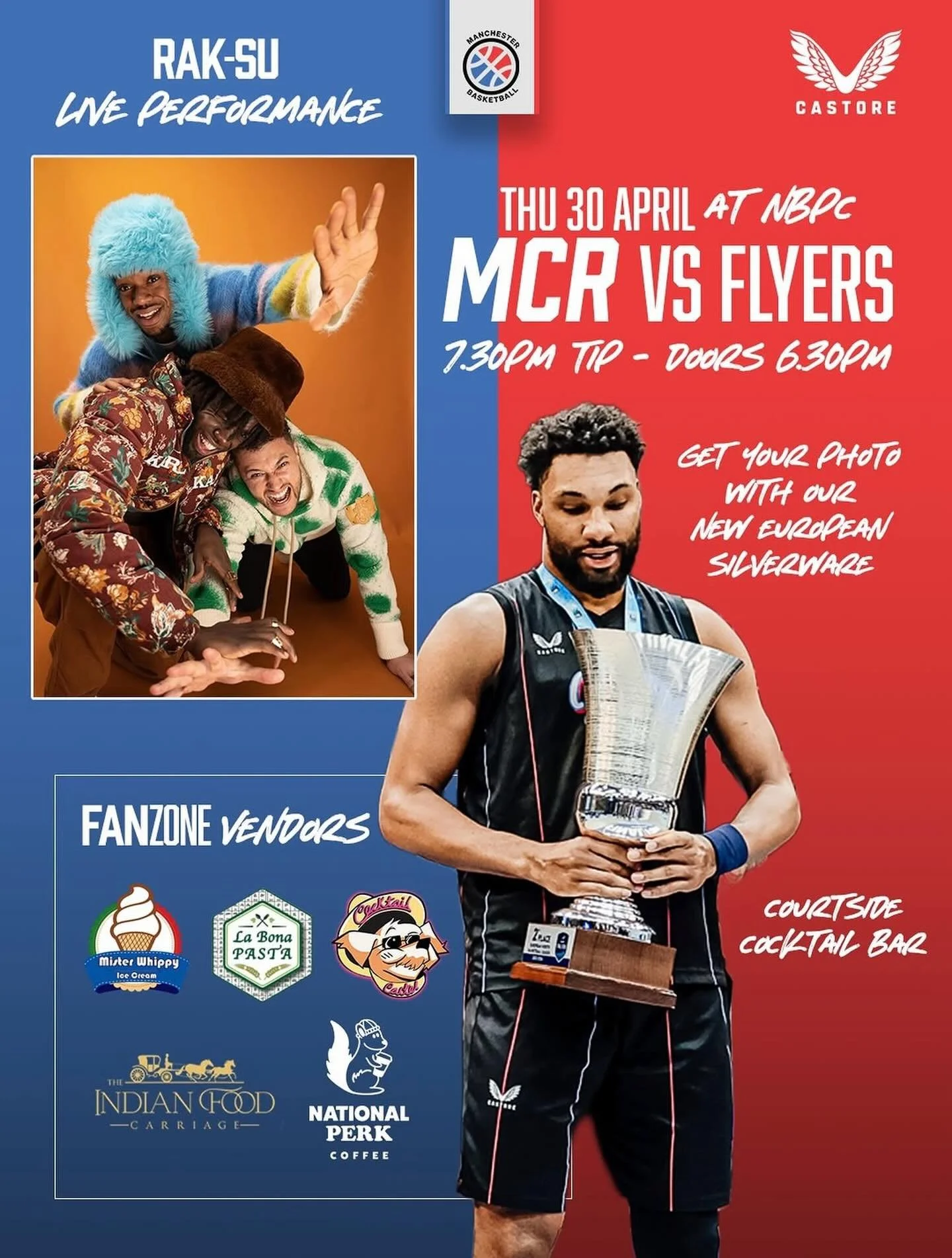 Tonight&rsquo;s the night!

@mcrbball playoffs and the reveal of our sexy new bar that&rsquo;ll be courtside, you can get a cocktail and a pint without even leaving the court!!

Slam dunks on the court and slam dunks courtside, what more do you need?