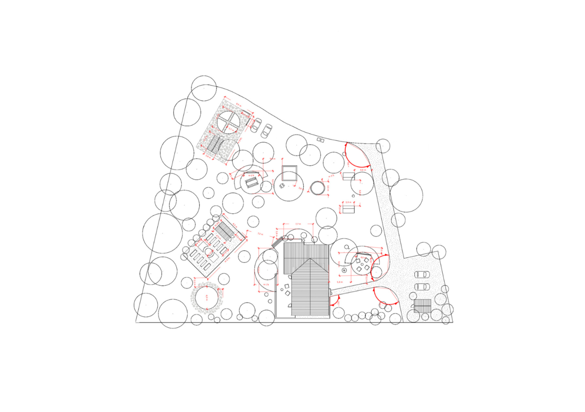 Studio Jong Baw tuinontwerp technische tekening