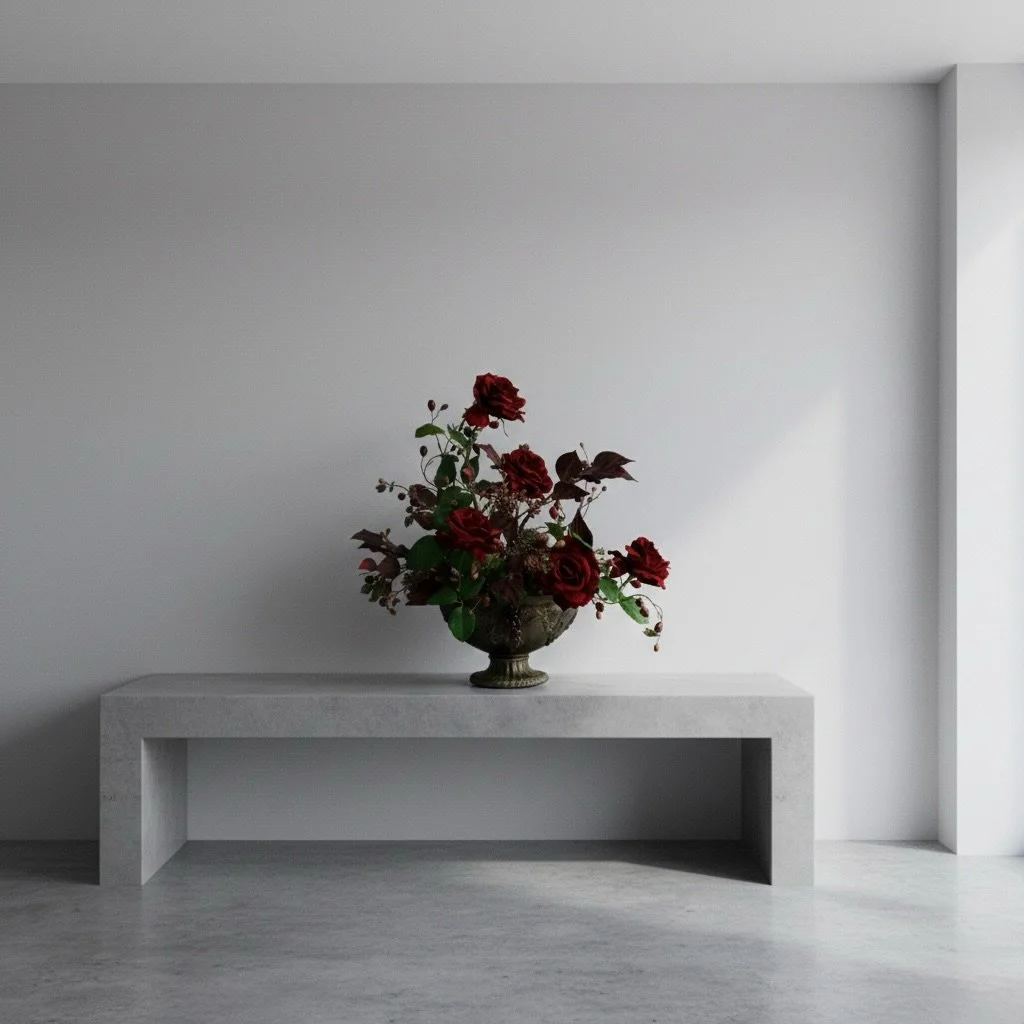 MASAKO TAKAMATSU 
SIGNATURE
a luxury line of MASAKO MODEST

#マサコモデスト
#masakomodeste
#名古屋
#プリザーブドフラワー
#アーティフィシャルフラワー

静かな午後の光に溶け込む、深紅のバラ。
アンティークな器に合わせ、クラシカルで落ち着いた雰囲気に仕立てました。
時の流れを止めたような、ドラマチックな一皿。
お部屋に一つあるだけで、空気感がふっと変わります。